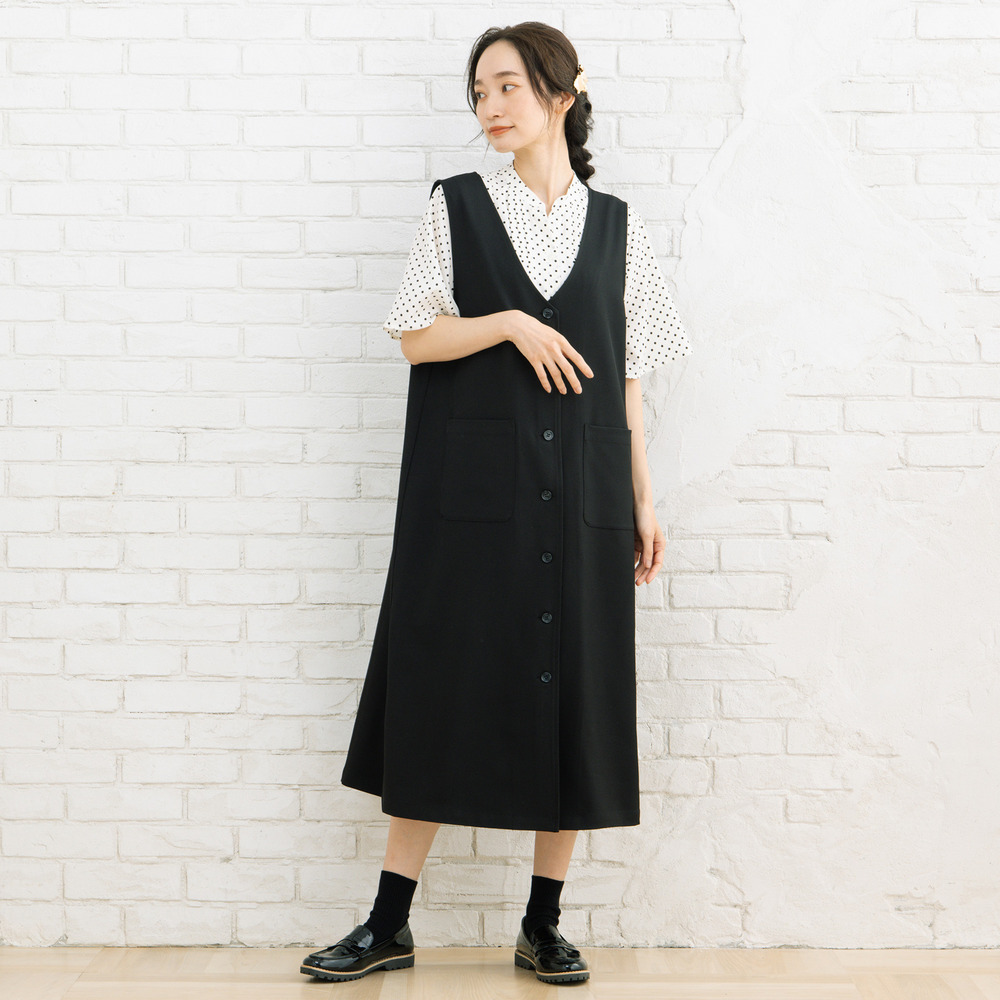 21号(6L~) FONTLAB 2WAYジレ×ジャンパースカート1