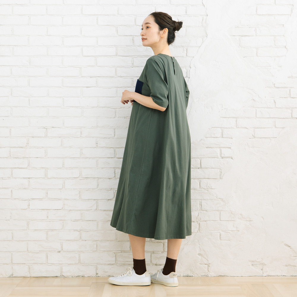 21号(6L~) FONTLAB ライトデニムドッキングワンピース14