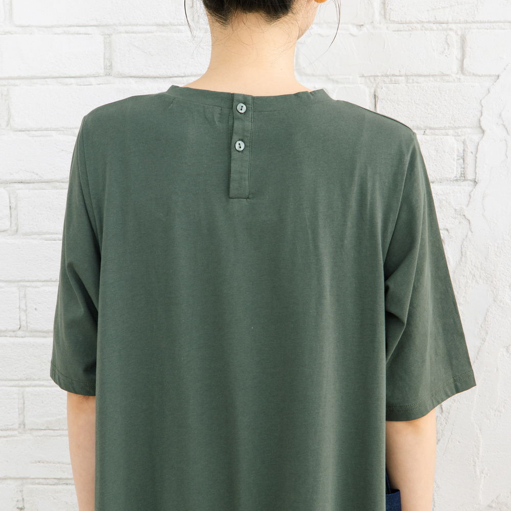 21号(6L~) FONTLAB ライトデニムドッキングワンピース16