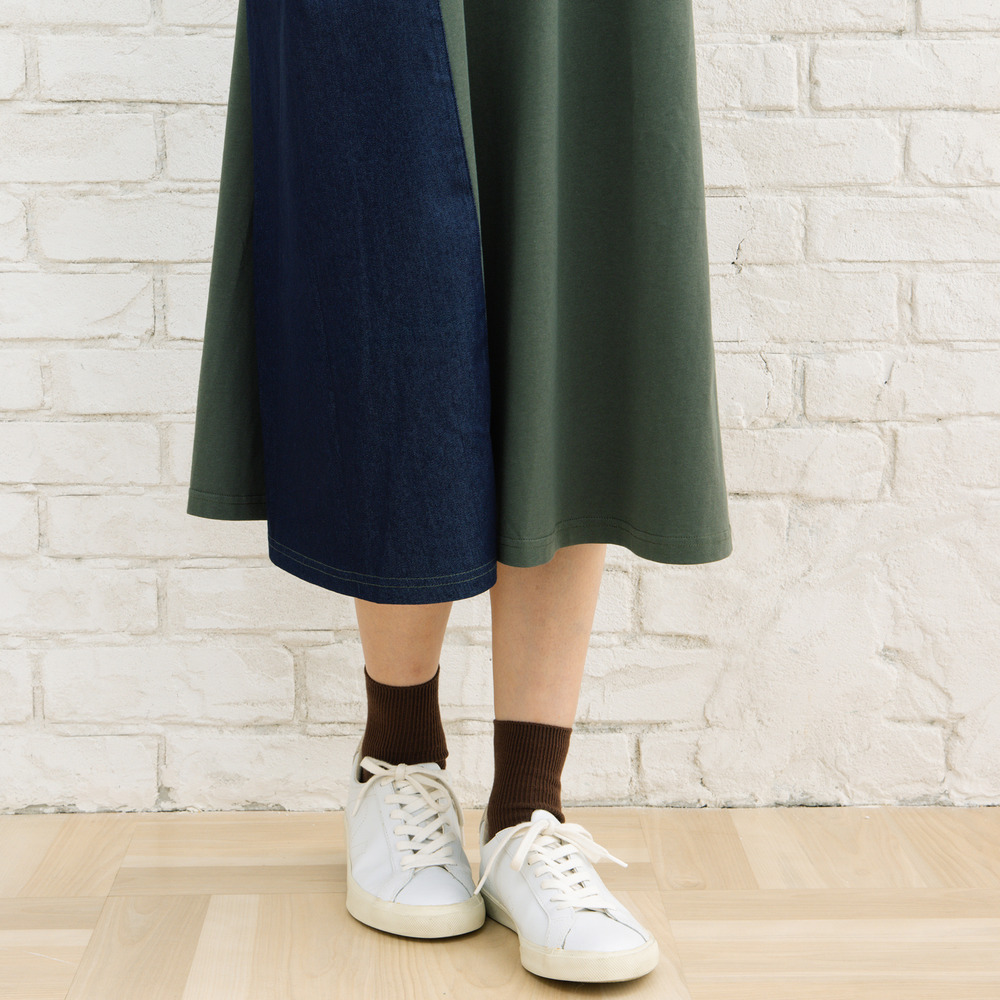 21号(6L~) FONTLAB ライトデニムドッキングワンピース20