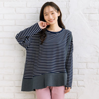 FONTLAB スイッチボーダーアシンメトリーカットソー