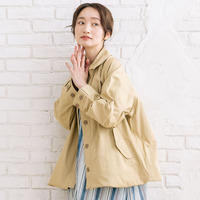 FONTLAB マルチウェイギャバジンステンカラーコート