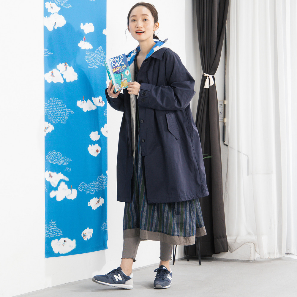 FONTLAB マルチウェイギャバジンステンカラーコート9