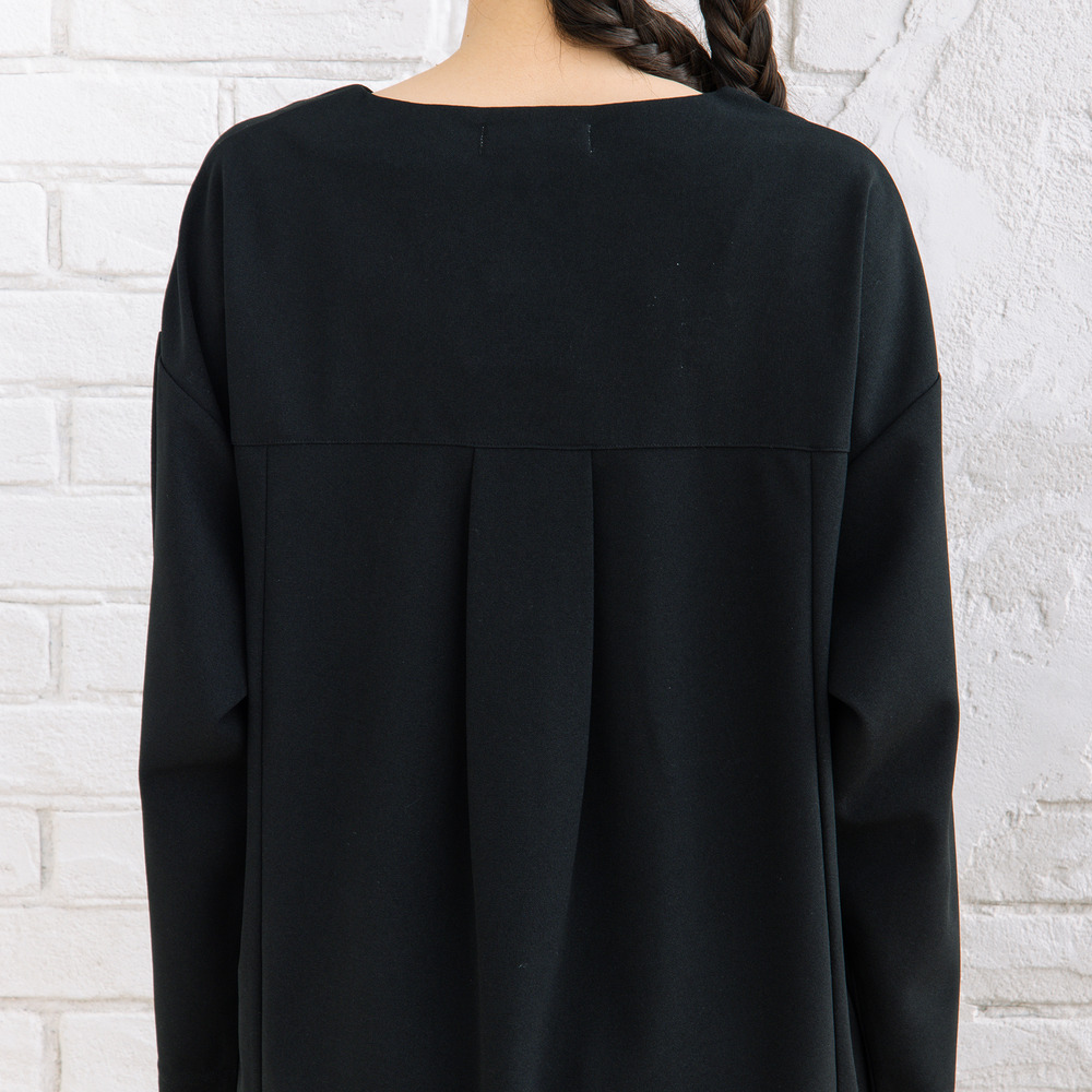 FONTLAB キーネックカットソー×ワイドタックパンツセットアップ14