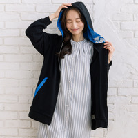 Bleu tango マチルダプリント裏毛ジップフーディ