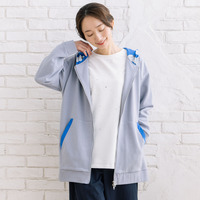 Bleu tango マチルダプリント裏毛ジップフーディ