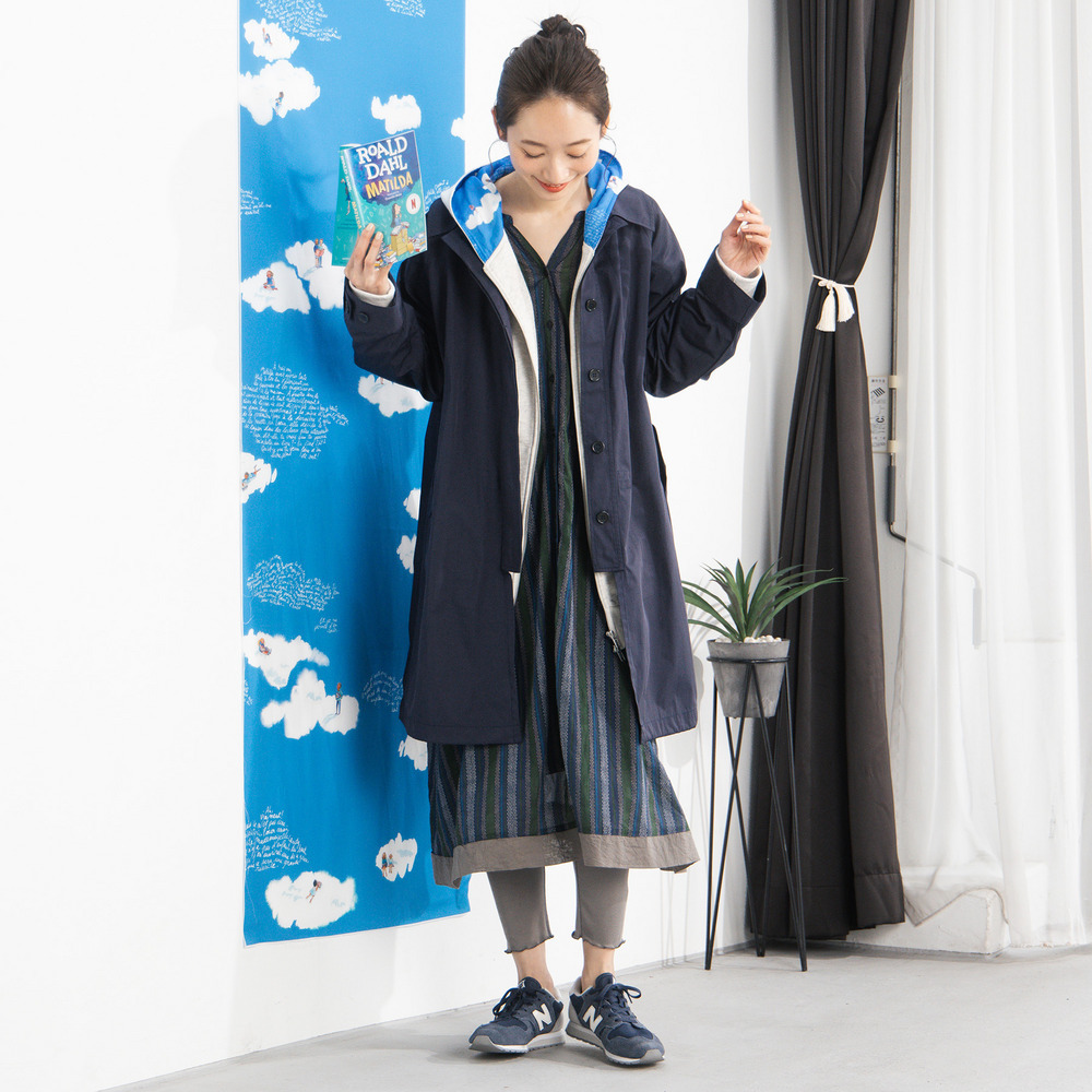 Bleu tango マチルダプリント裏毛ジップフーディ7