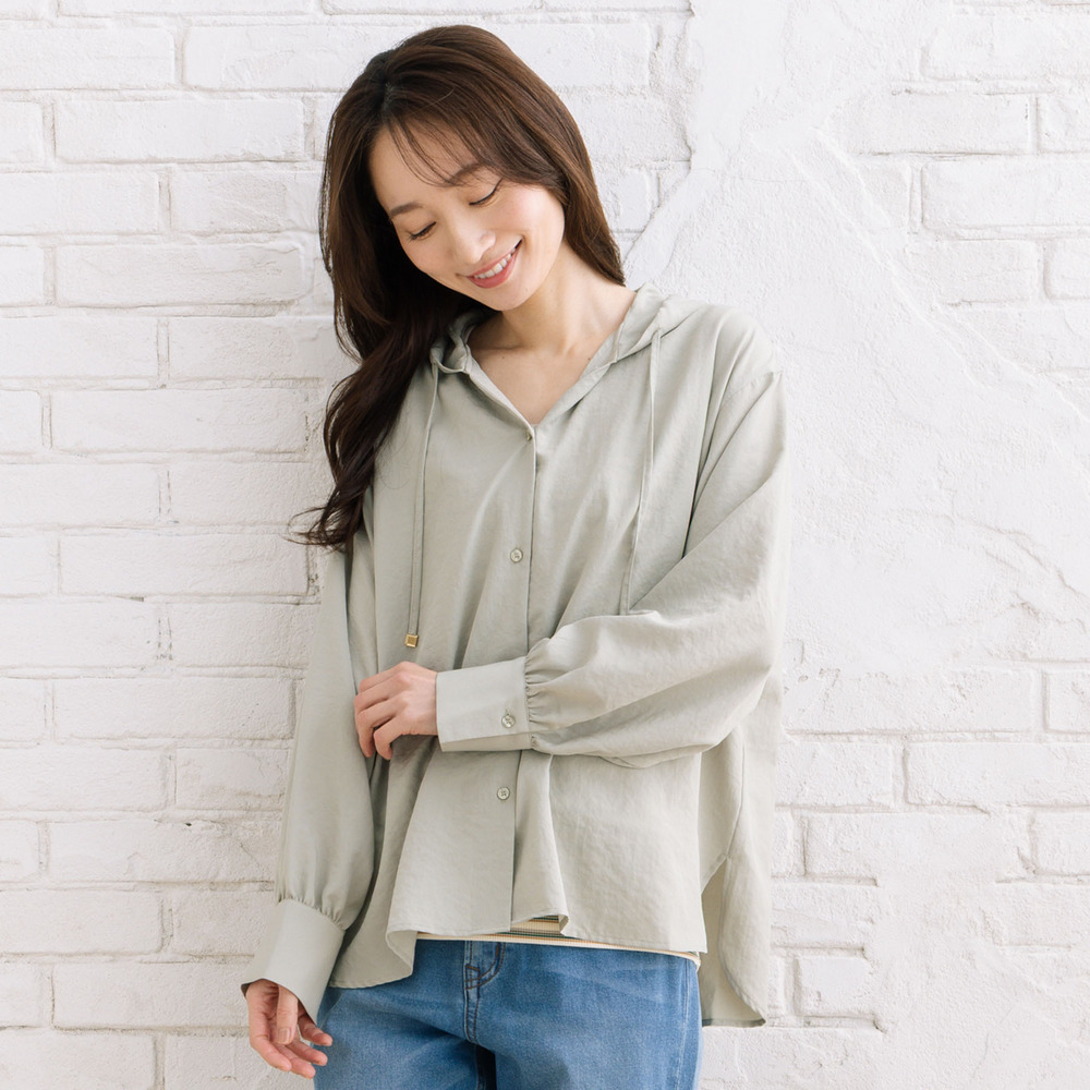 21号(6L~) FONTLAB ナチュラルエアータンブラーフーディブラウス1