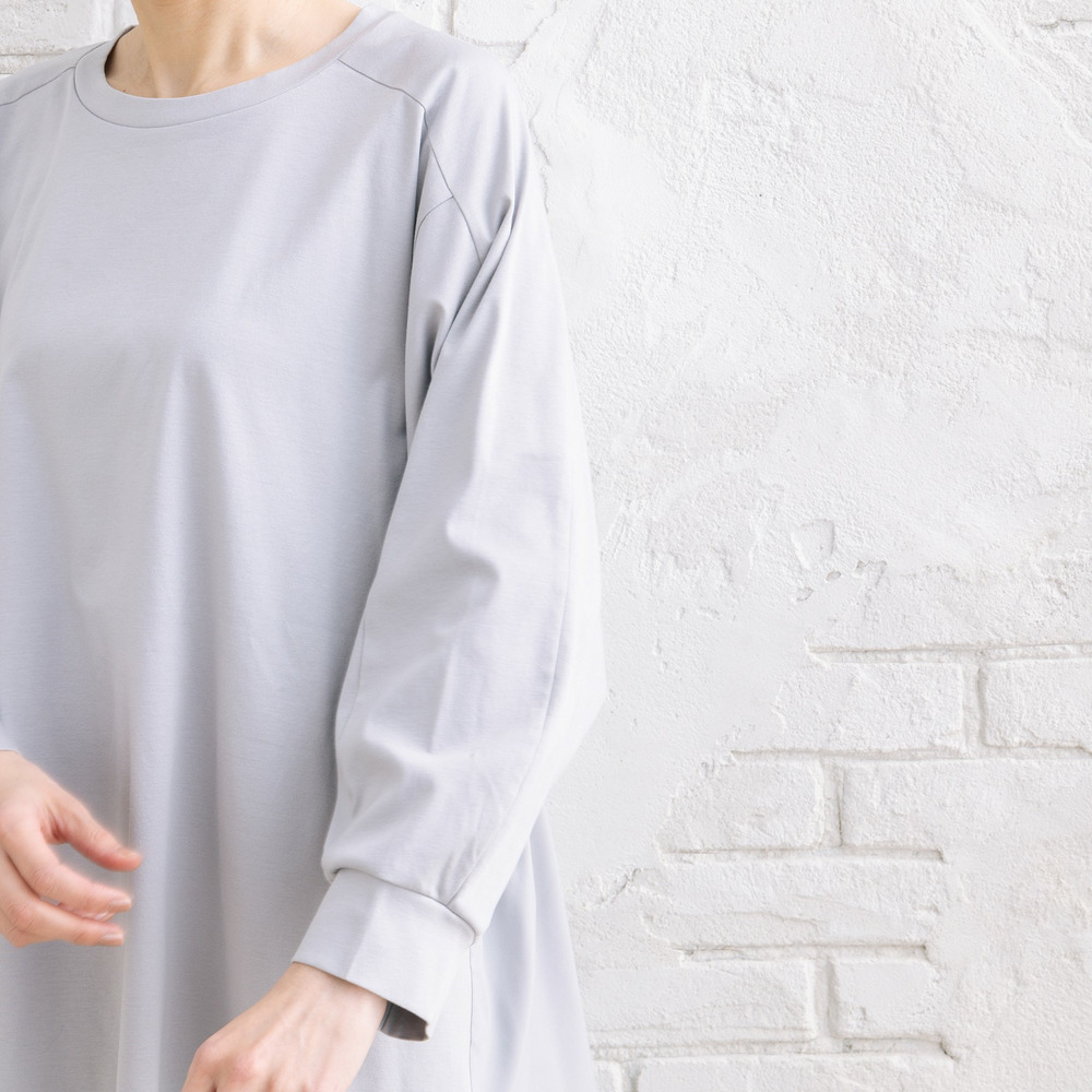 FONTLAB シルケットポンチ×布帛ギャザーコンビプルオーバー11