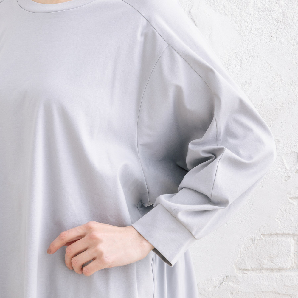 FONTLAB シルケットポンチ×布帛ギャザーコンビプルオーバー12