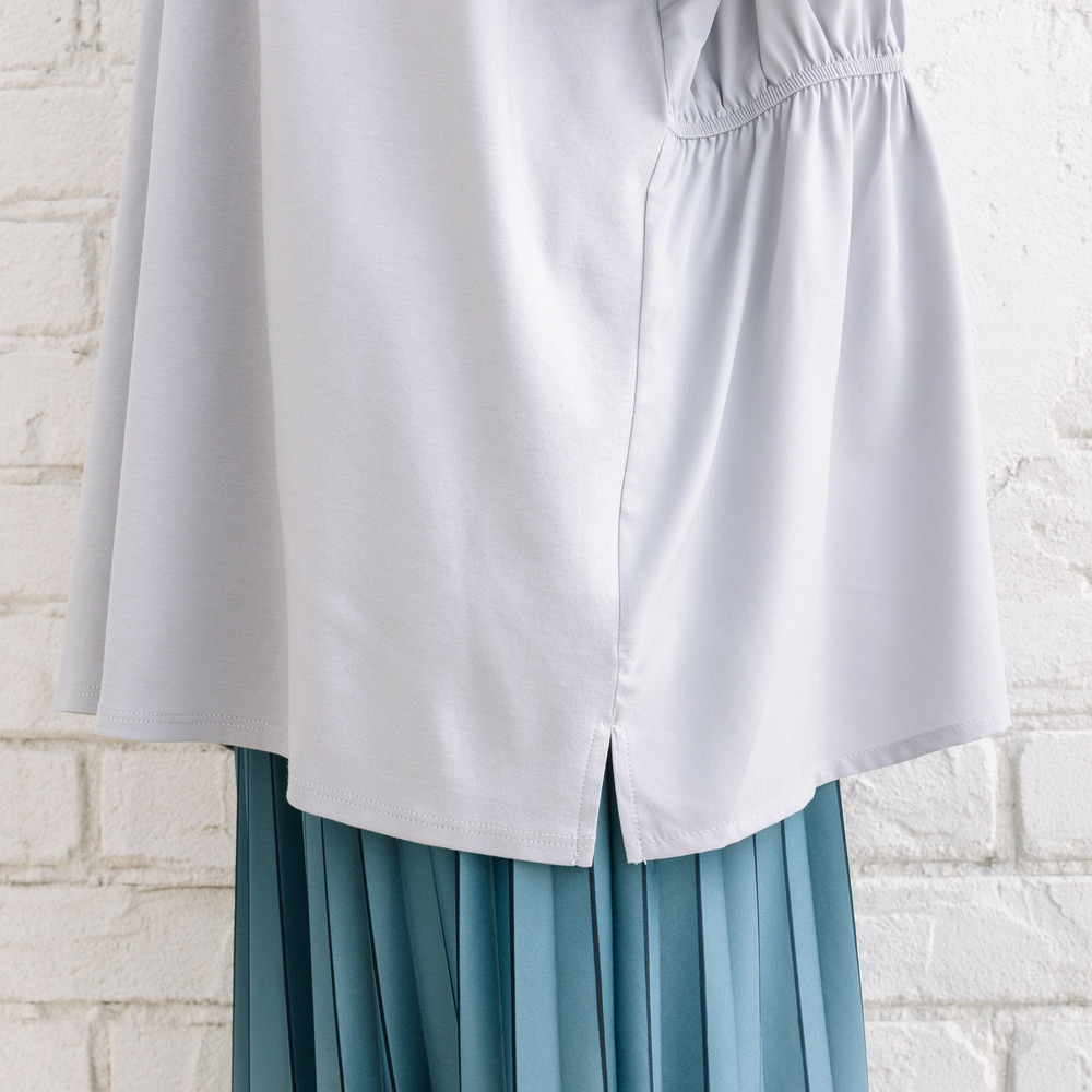 FONTLAB シルケットポンチ×布帛ギャザーコンビプルオーバー13