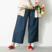 INDESIGN ピンタックラインデニムパンツ