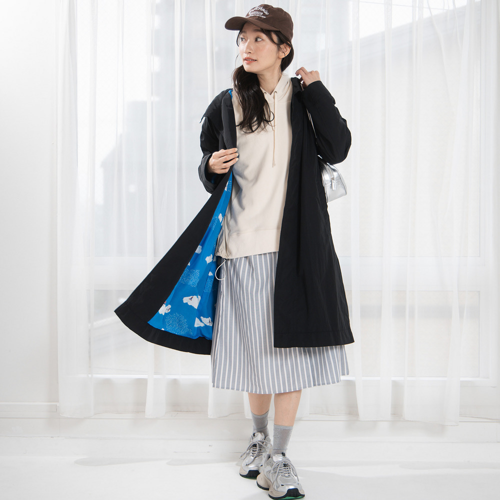 21号(6L~) Bleu tango マチルダプリント2WAYコート1