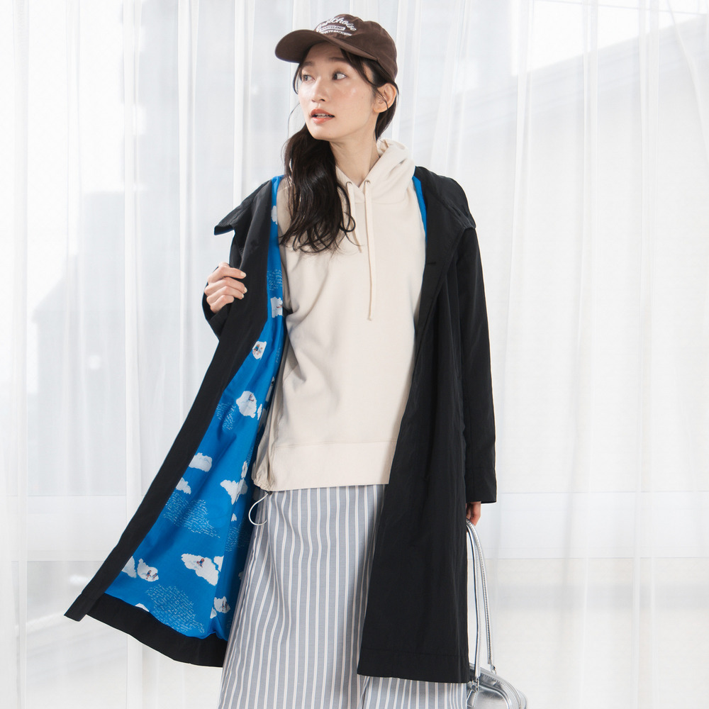 21号(6L~) Bleu tango マチルダプリント2WAYコート1