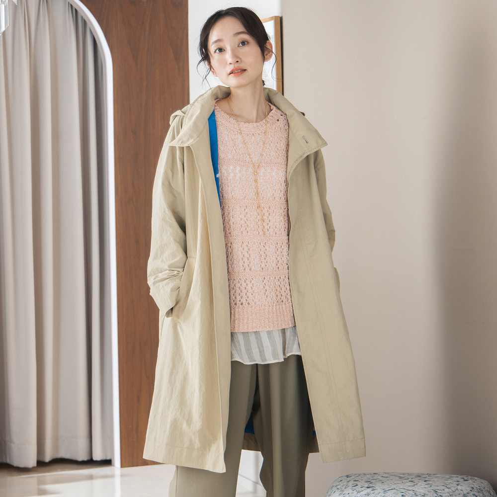 21号(6L~) Bleu tango マチルダプリント2WAYコート1