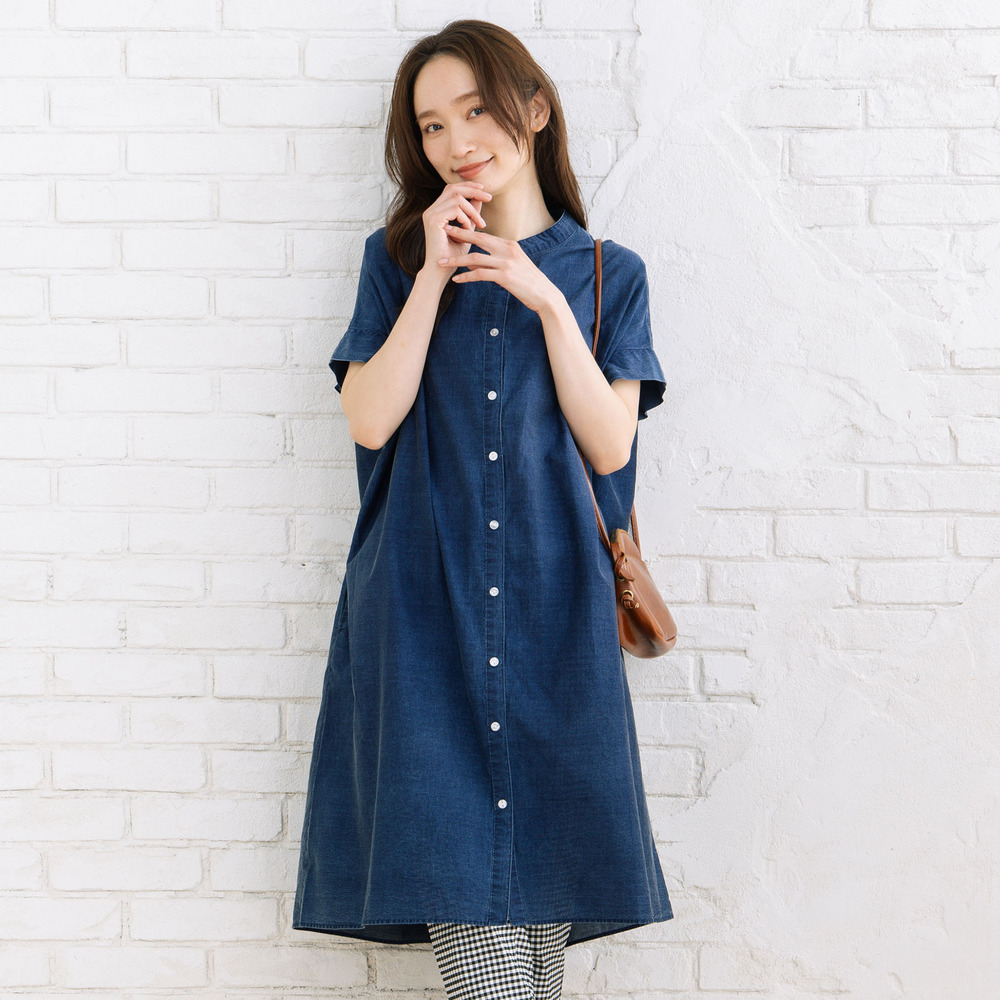 FONTLAB スーパーライトデニムチュニック1