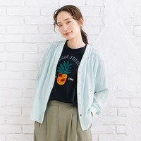 FONTLAB 気流染めシャツカーディガン