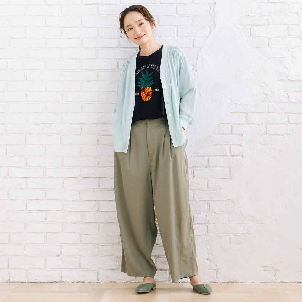 FONTLAB 気流染めシャツカーディガン1