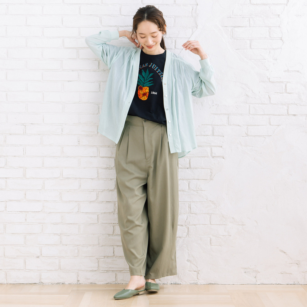 FONTLAB 気流染めシャツカーディガン3