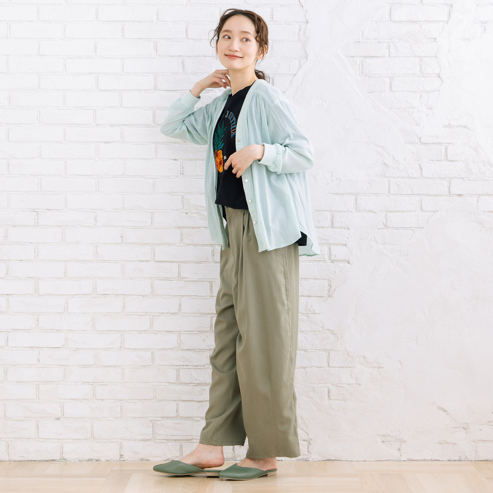 21号(6L~) FONTLAB 気流染めシャツカーディガン【予約販売限定】4