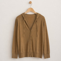 FONTLAB 【アンチピリング】シアーフーディーカーディガン