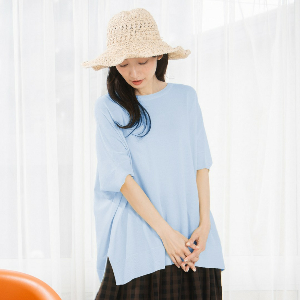 FONTLAB ドライレーヨンドルマンニットプルオーバー