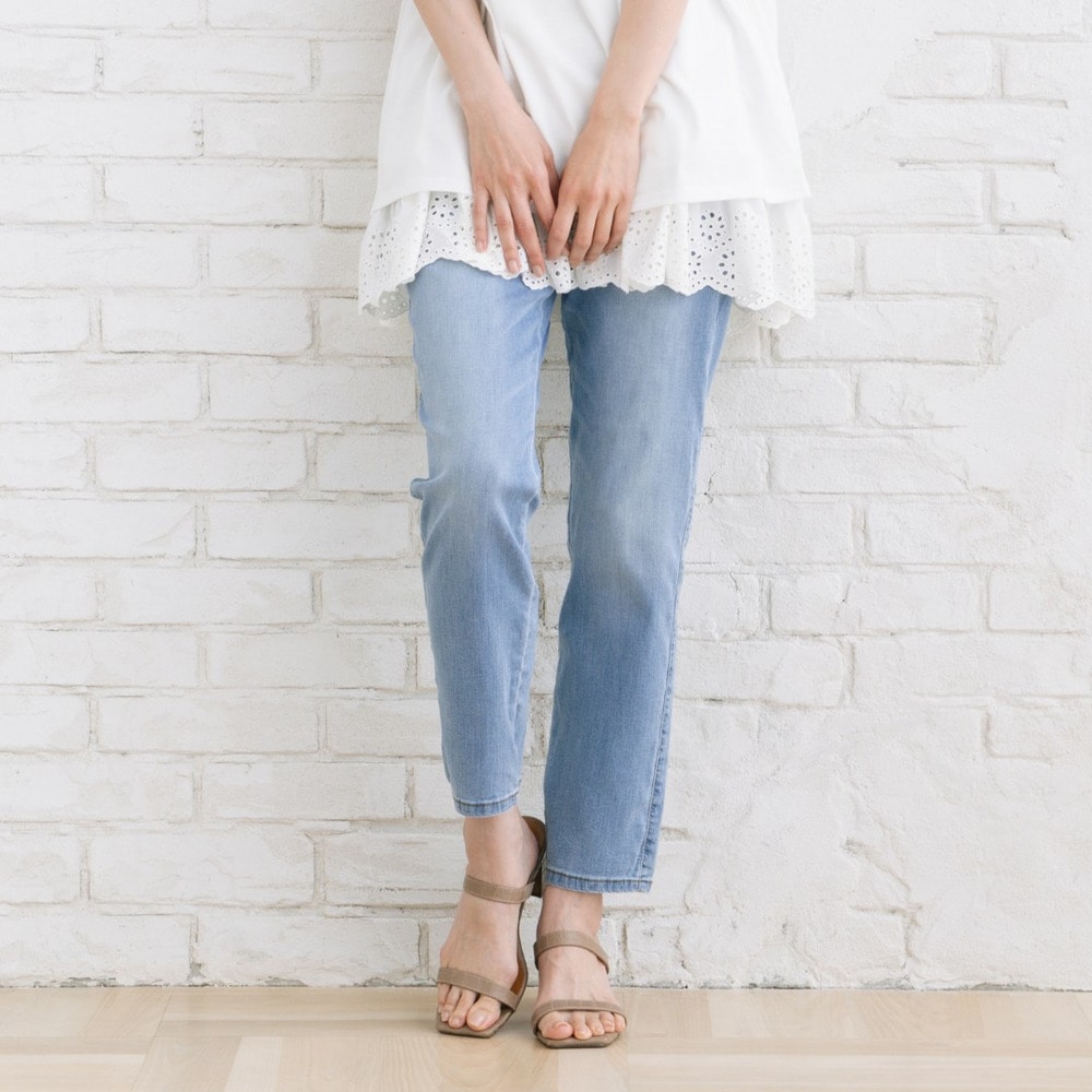 London Denim [Rogique][接触冷感]9分丈デニムパンツ