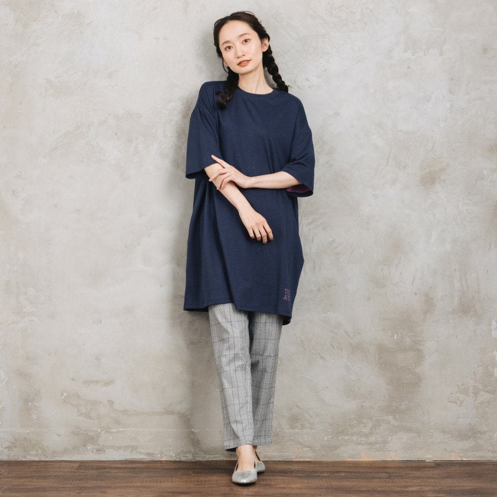 21号(6L~) FONTLAB リバーカラー刺繍チュニック【予約販売限定】11