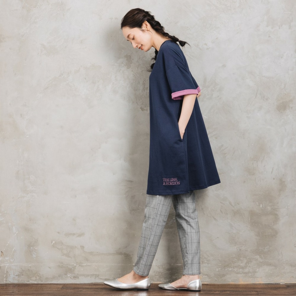 21号(6L~) FONTLAB リバーカラー刺繍チュニック【予約販売限定】9