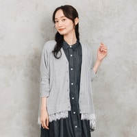 21号(6L～) FONTLAB レースヘムシアーカーディガン【予約販売限定】