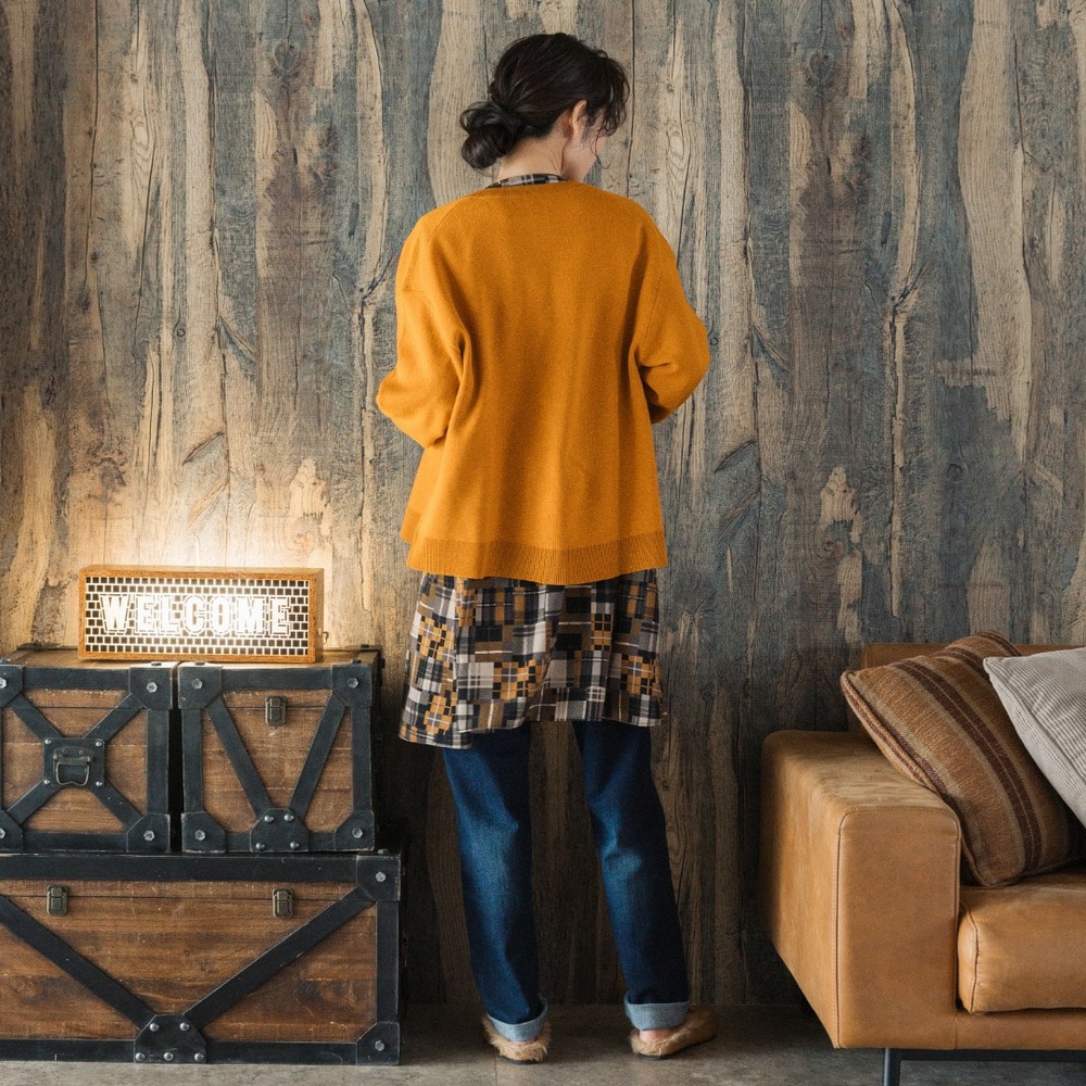 FONTLAB ドットボタンクルーネックカーディガン4