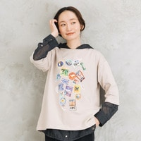 Bleu tango [Rogique]Jorney Memoriesプリント七分袖Tシャツ