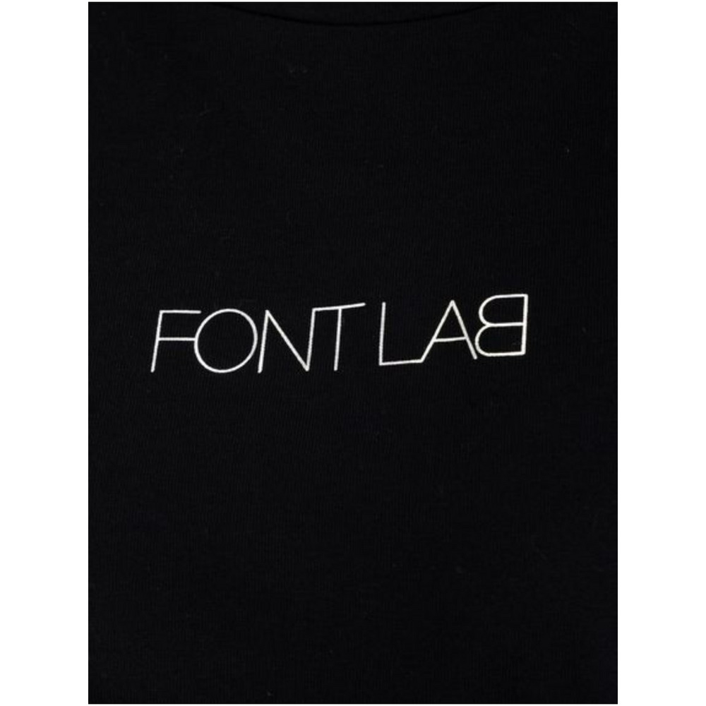 【大きいサイズ】 15号・19号(3L・5L) FONTLAB FONTLAB箔ロゴプリント　チュニック　大きいサイズ　レディース3