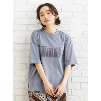  15号(3L) FONTLAB フリンジロゴシルケットTシャツ