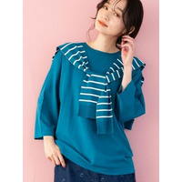  15号・19号(3L・5L) FONTLAB フェイク肩掛けカーデニット