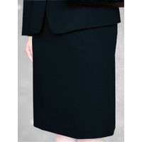 黒無地　T/R　ウォッシャブル　セミAラインスカート