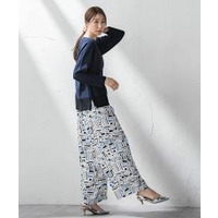 【大きいサイズ】幾何柄パンツ≪洗濯機で洗える≫