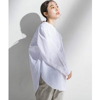 【大きいサイズ】バンドカラーシャツ≪洗濯機で洗える≫
