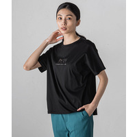 箔プリントロゴTシャツ≪手洗い可能/吸水速乾/接触冷感≫