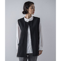 【大きいサイズ】スポンディッシュニットジレ≪手洗い可能≫