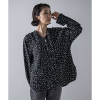 【大きいサイズ】カラフルドットブラウス≪洗濯機で洗える≫