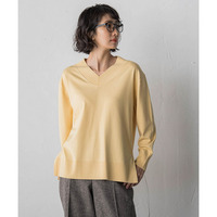 【大きいサイズ】Vネックニット≪手洗い可能≫