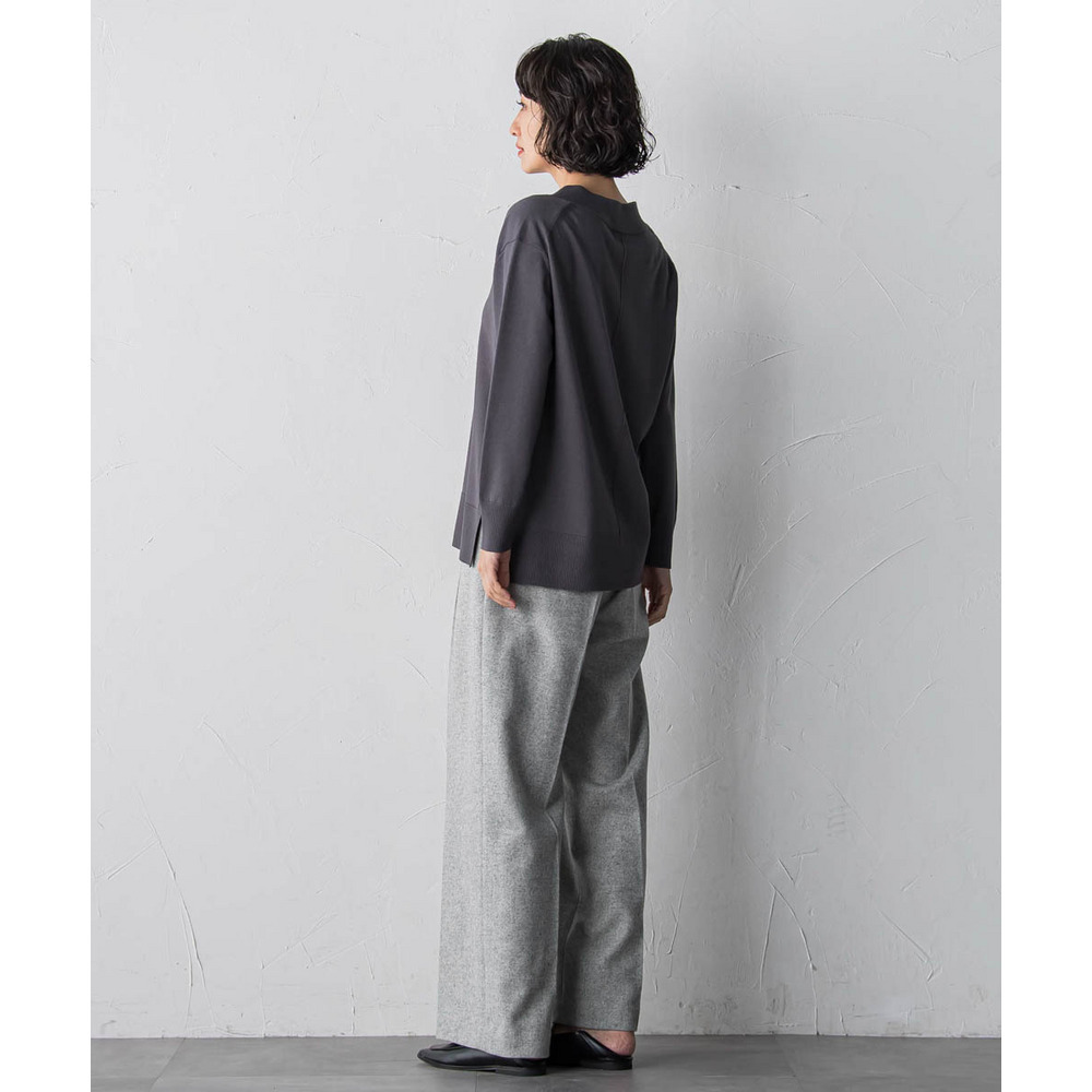 【大きいサイズ】Vネックニット≪手洗い可能≫1