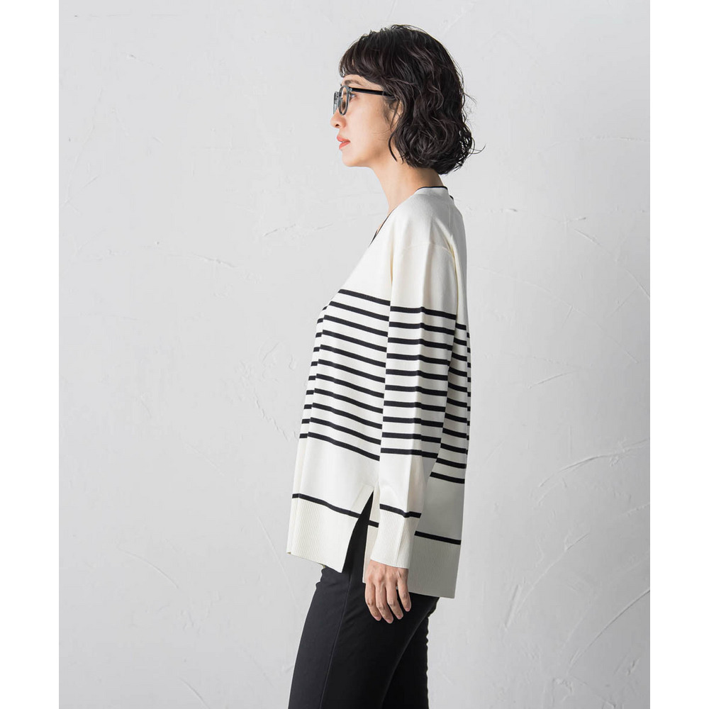 【大きいサイズ】Vネックニット≪手洗い可能≫14