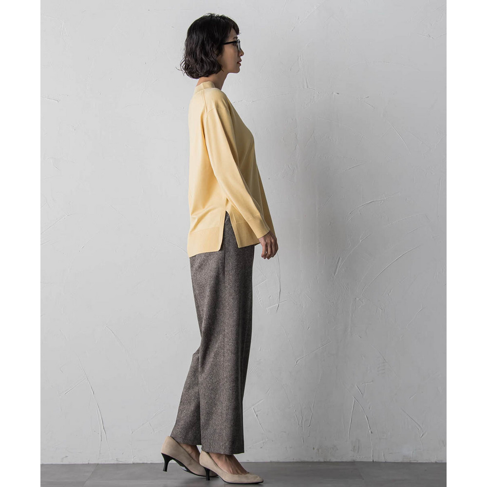 【大きいサイズ】Vネックニット≪手洗い可能≫25