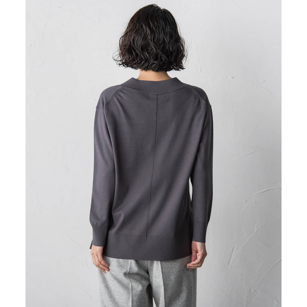 【大きいサイズ】Vネックニット≪手洗い可能≫7