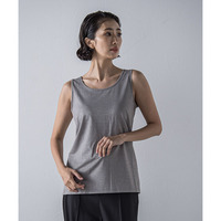 【大きいサイズ】ソフトラメタンクトップ≪洗濯機で洗える≫