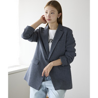 マイクロ千鳥柄 オーバーサイズ テーラードジャケット