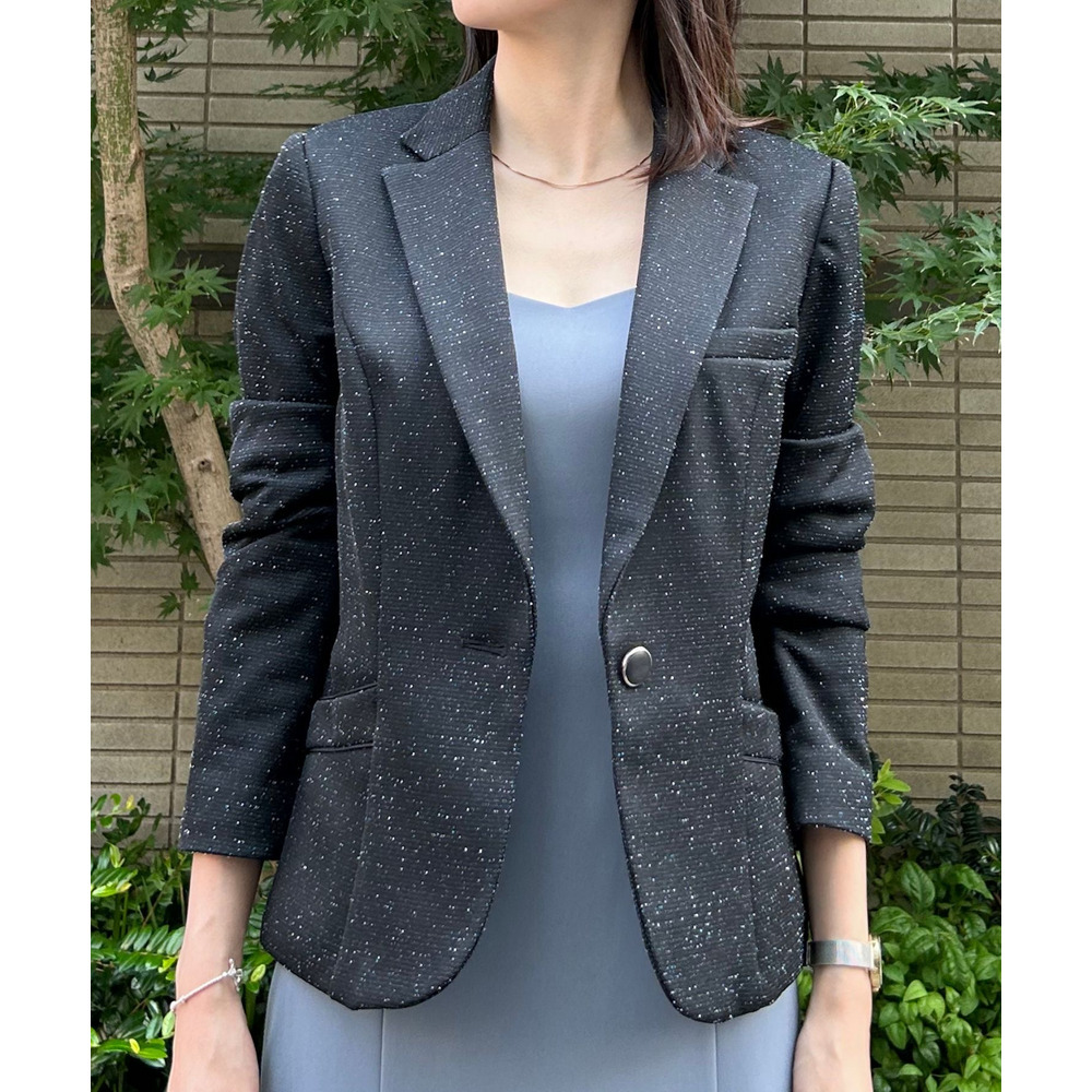 ツイード調テーラードジャケット