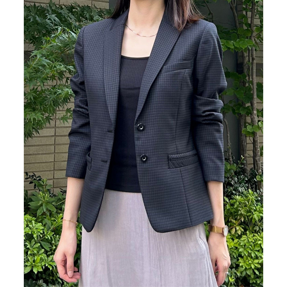 マイクロチェック テーラードジャケット